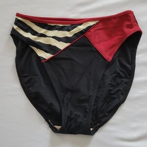 Body ID Zebra Colorblock Bikini Swim Bottoms